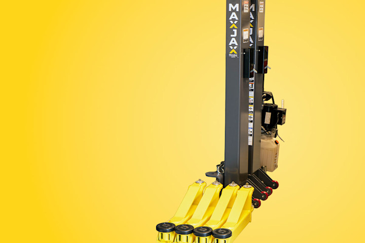 maxjax-portable-two-post-car-lift-space-saving-design