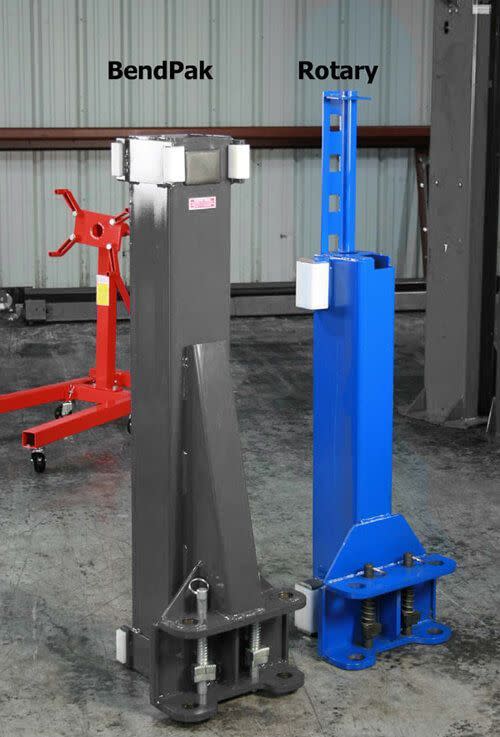 BendPak vs Rotary Lift Carriage Design Comparison