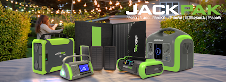 JACKPAK Portable Power Stations Solar Outdoor Setup