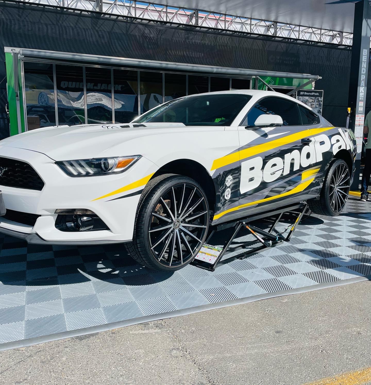 BendPak Mustang on QuickJack Portable Car Lift at SEMA Show Display