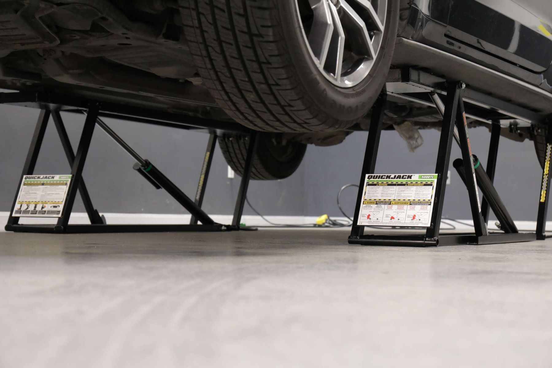 QuickJack Portable Car Lift Under Vehicle Access