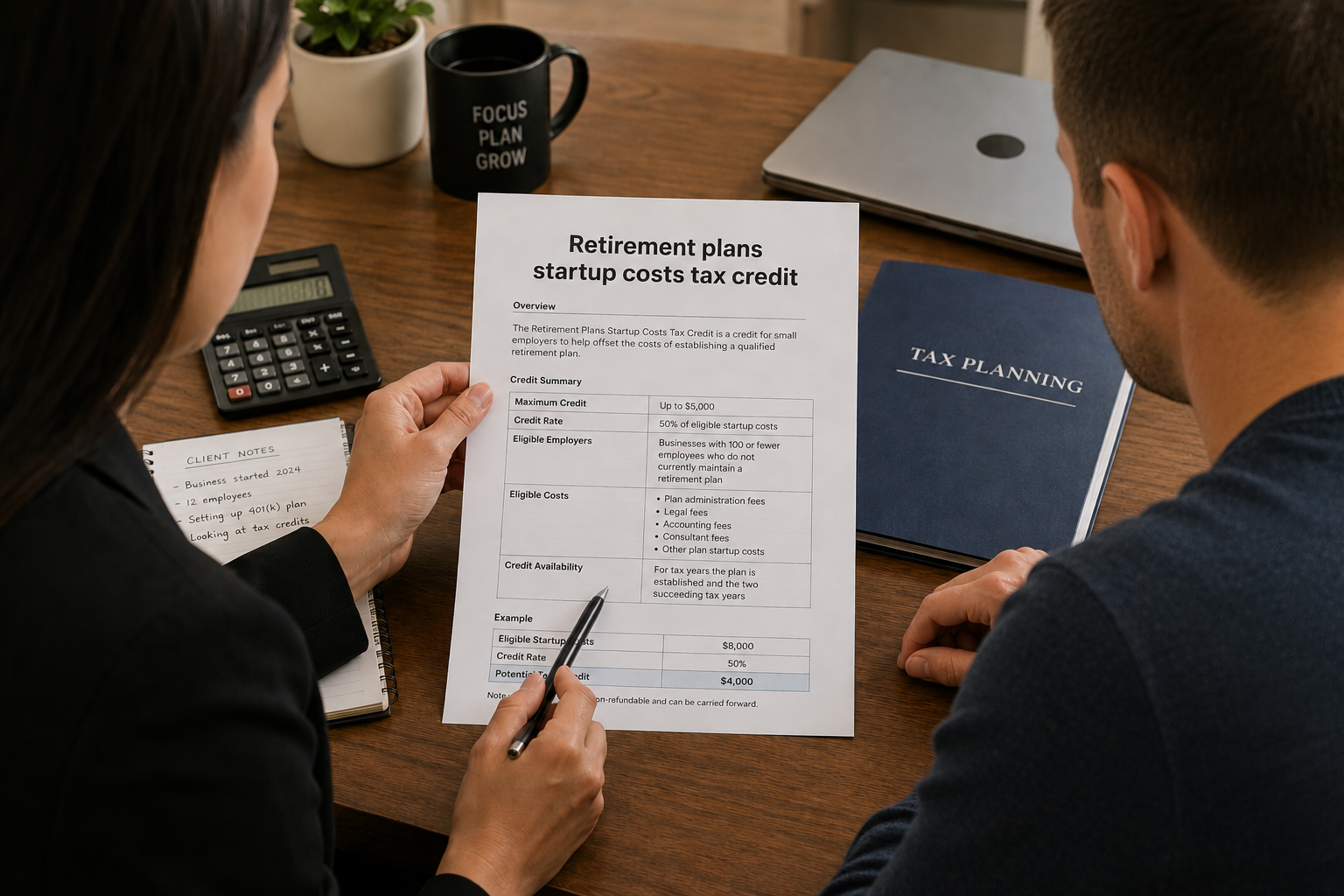 Retirement Plans Startup Costs Tax Credit