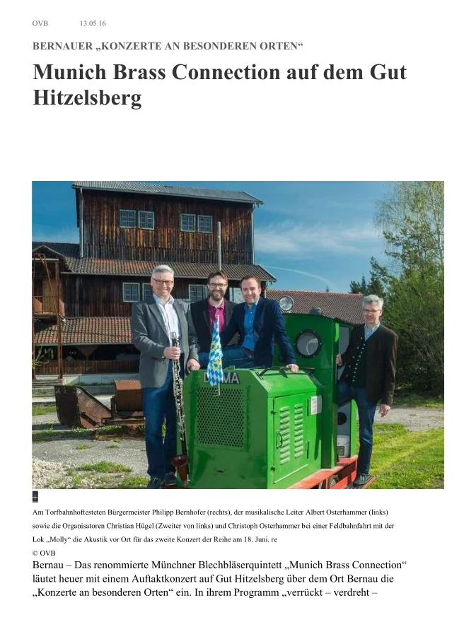 20160513 Munich Brass Connection auf dem Gut Hitzelsberg