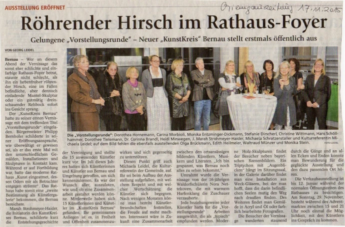 20151117 Röhrender Hirsch im Rathaus-Foyer