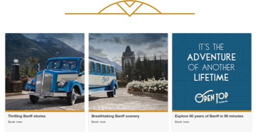Three social media ads entice visitors with local stories, breathtaking scenery and adventure.