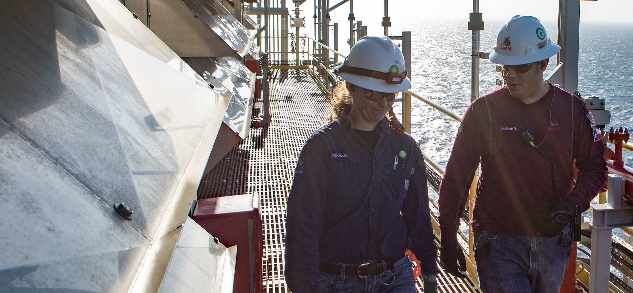 Two bp team members - Gulf of Mexico