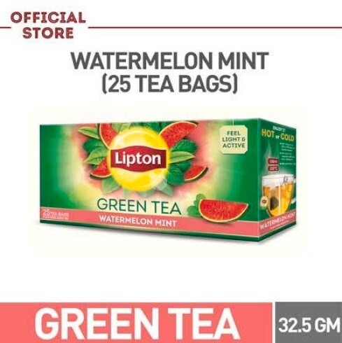 Lipton green tea bag watermelon mint 25s