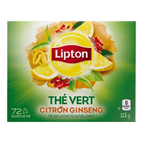 Thé vert Lipton® Citron ginseng