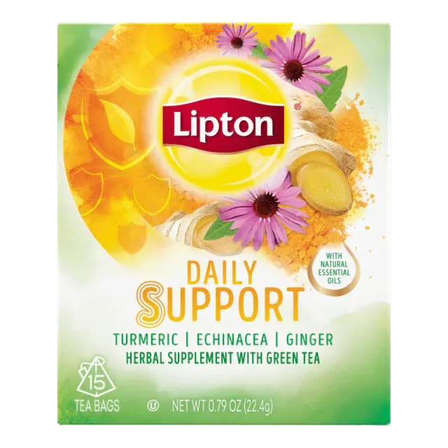 Daily Support Herbal Supplement with Green Tea