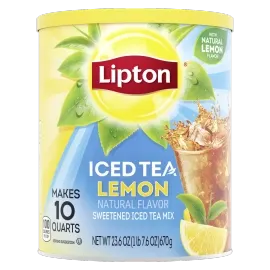 Lemon Iced Tea Mix with Sweetened Iced Tea