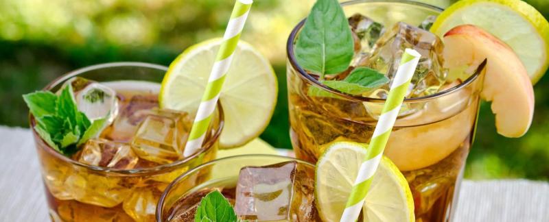 COOL DOWN WITH A GREEN ICED TEA