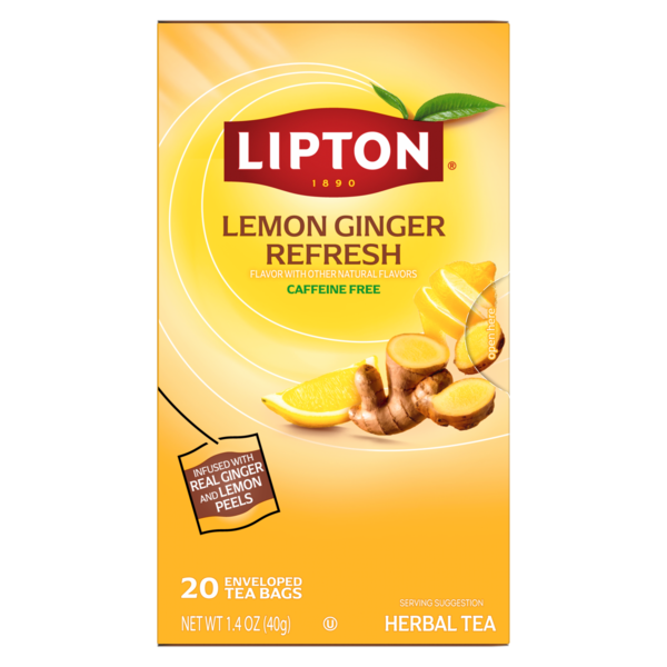 Lemon Ginger Refresh Tea 20 Tea Bags