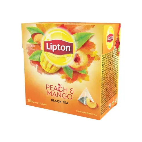 Lipton Svart te Peach Mango 20 Tepåsar