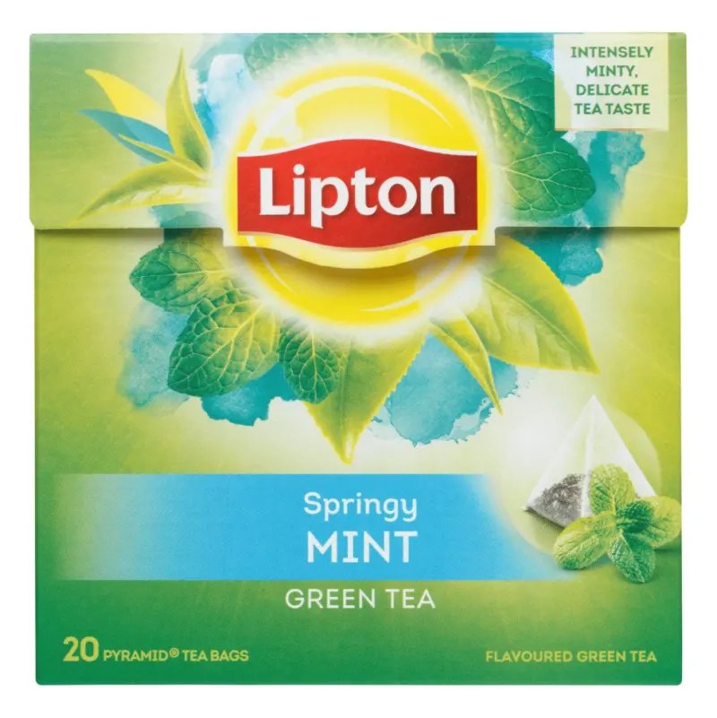 Lipton Pyramides Groene thee Intense Munt 20 theezakjes