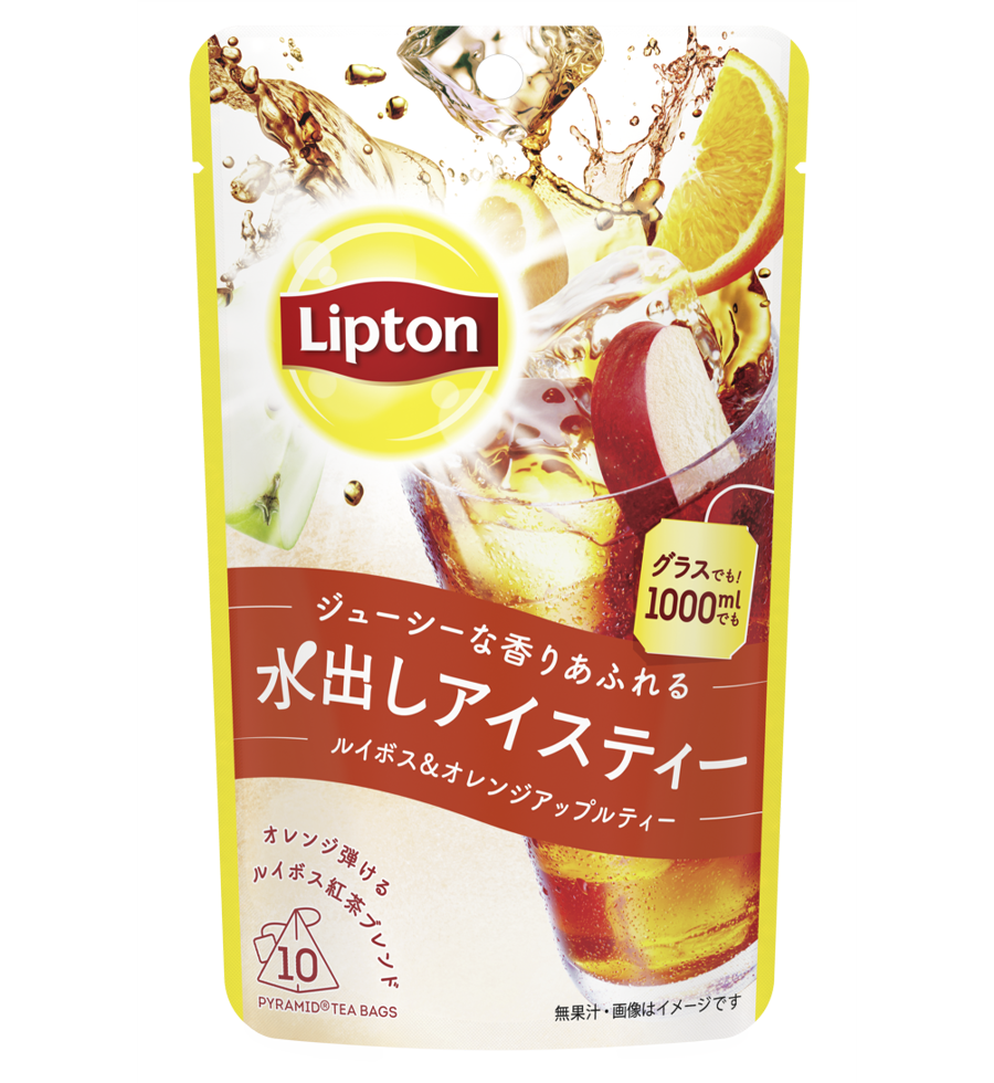 リプトン水出しアイスティールイボス＆オレンジアップルティーティーバッグ10袋 | Lipton Japan