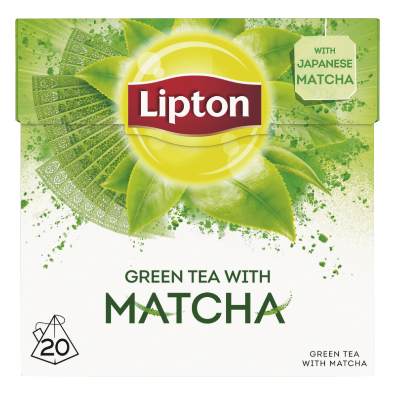 Lipton Pyramides Groene Thee Matcha 20 theezakjes