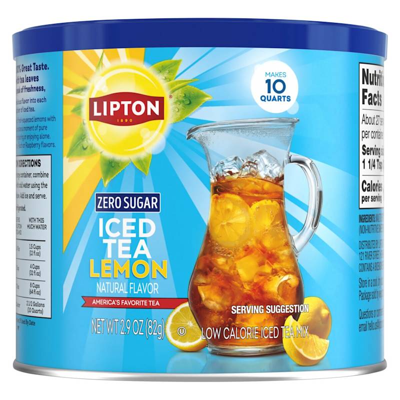 Zero Sugar Lemon Flavored Iced Tea Mix