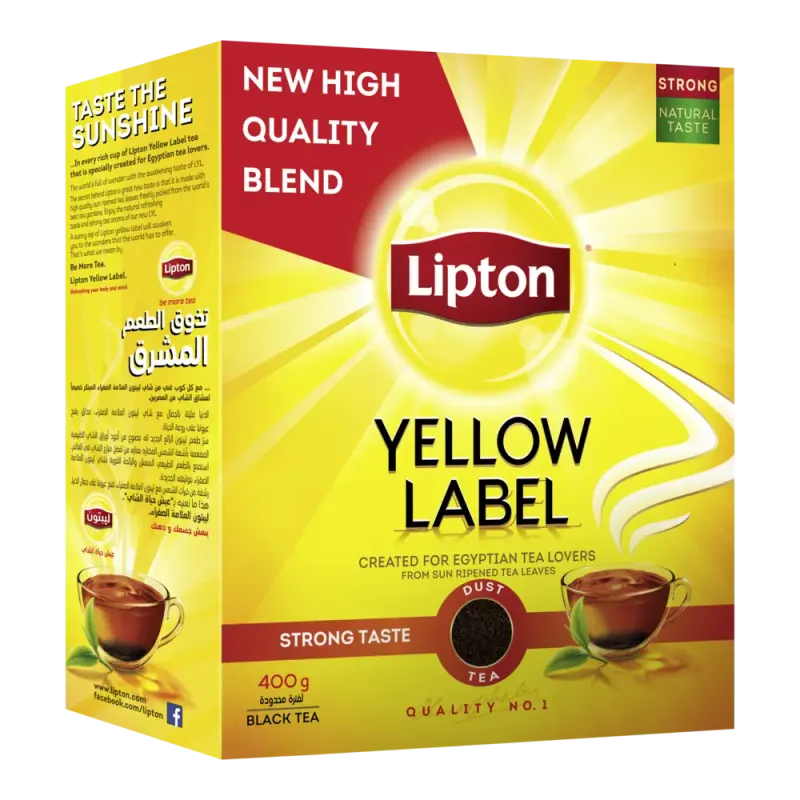 lipton yellow label black dust tea 400gm