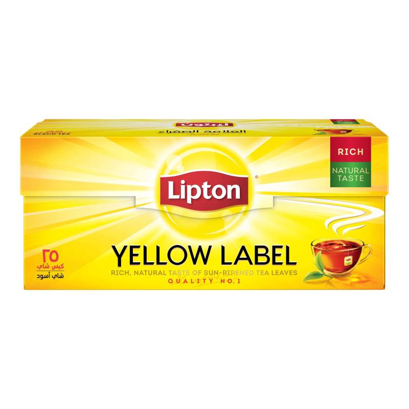 Yellow Label Black Tea 25 Tea Bags