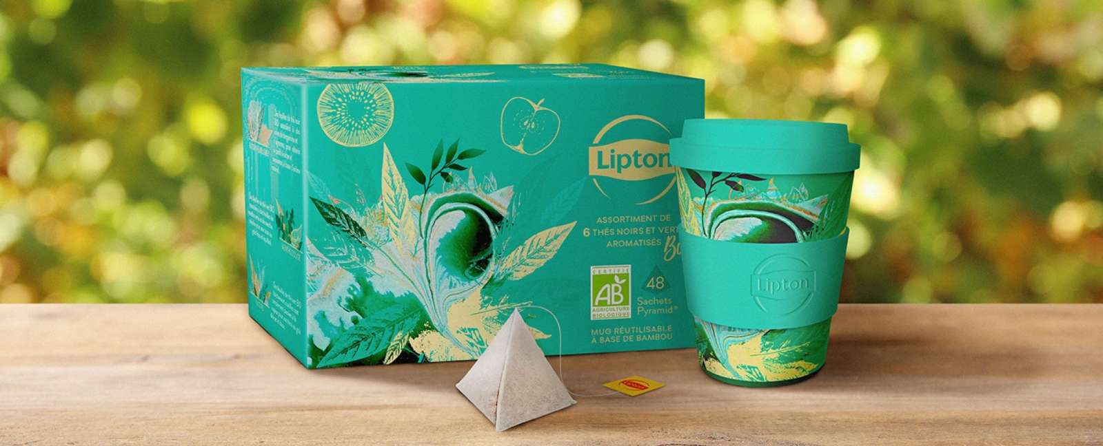 Lipton Coffret Métal Assortiment de 9 Thés & Infusions 56 Sachets - 93 g