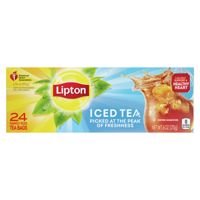 Lipton GallonSized Black Unsweetened Iced Tea Bags  Shop Tea at HEB