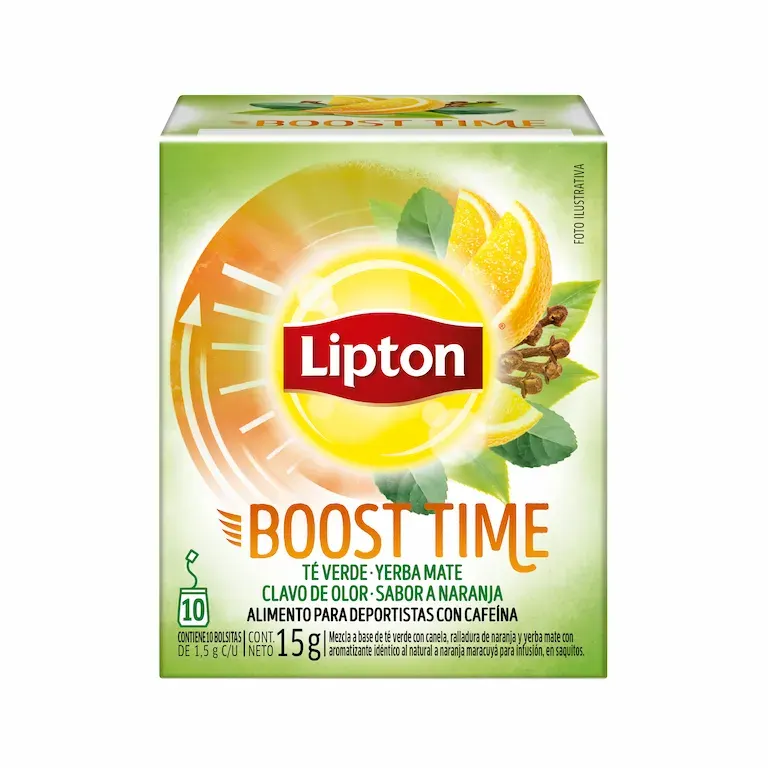 Lipton Te Verde Boost Time 10Bls