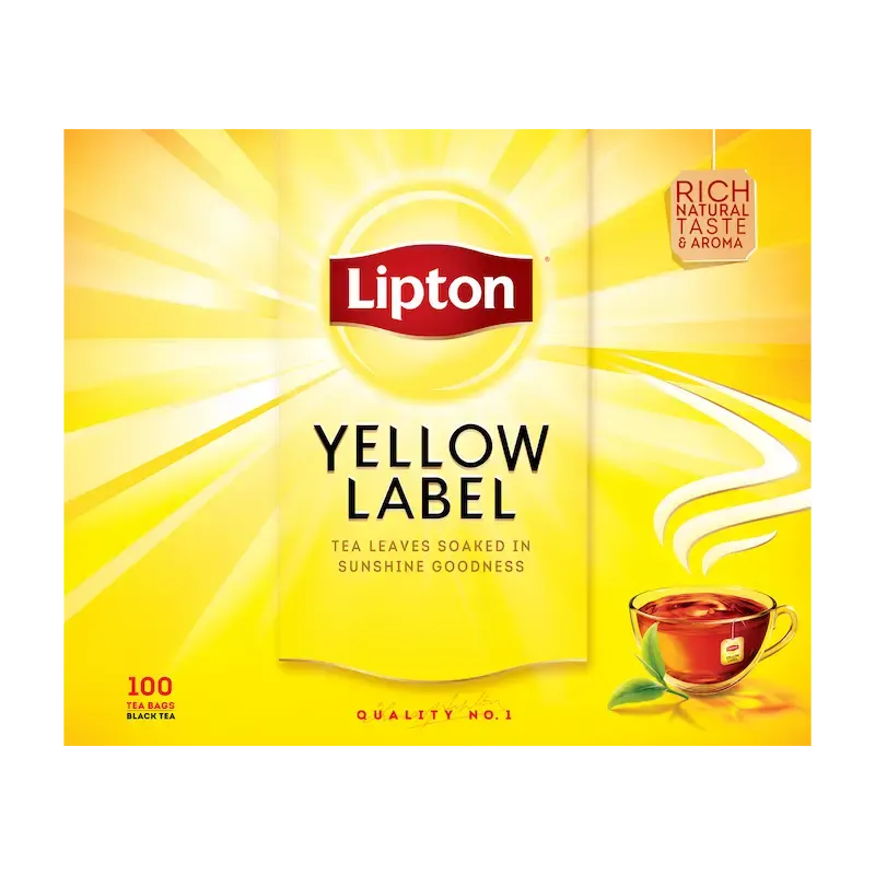 Lipton Yellow Label Black 100 Tea Bags