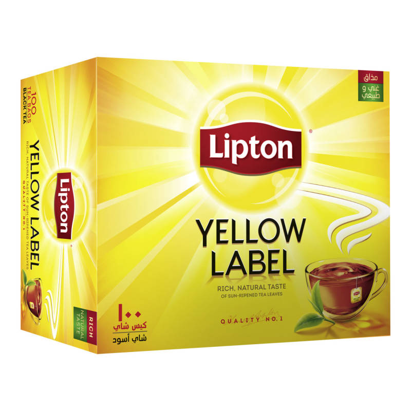 Lipton Yellow Label Black 100 Tea Bags (1)