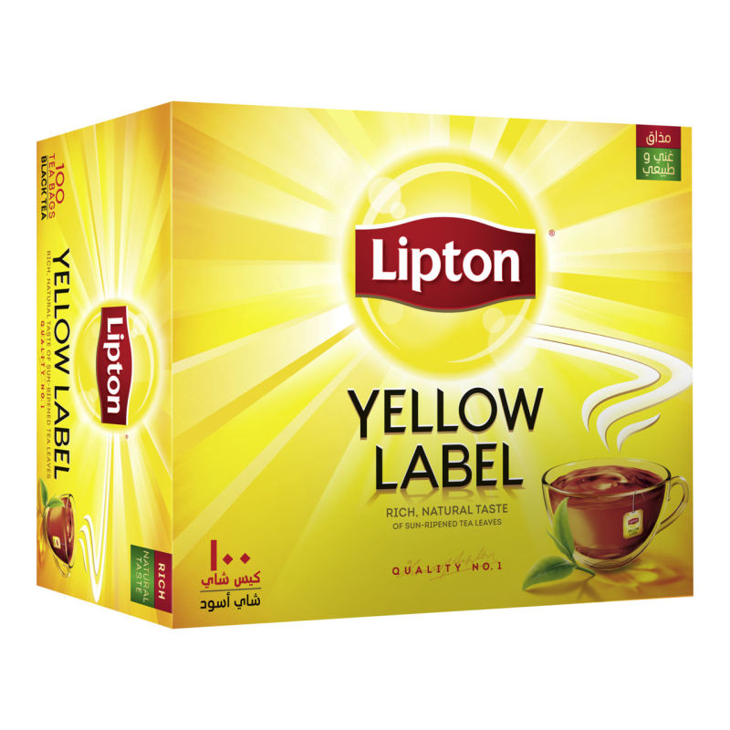 lipton yellow label black tea bags 100s