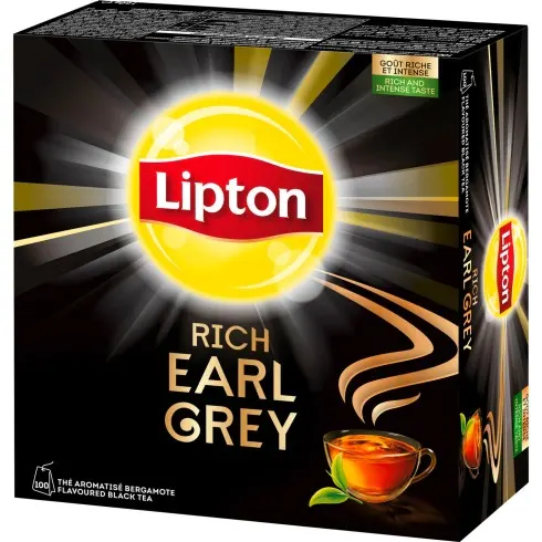 Lipton Rich Earl Grey Te 100 Tepåsar