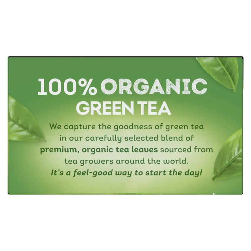 Green Tea, Organic Herbal Green Tea 50 Tea Bags