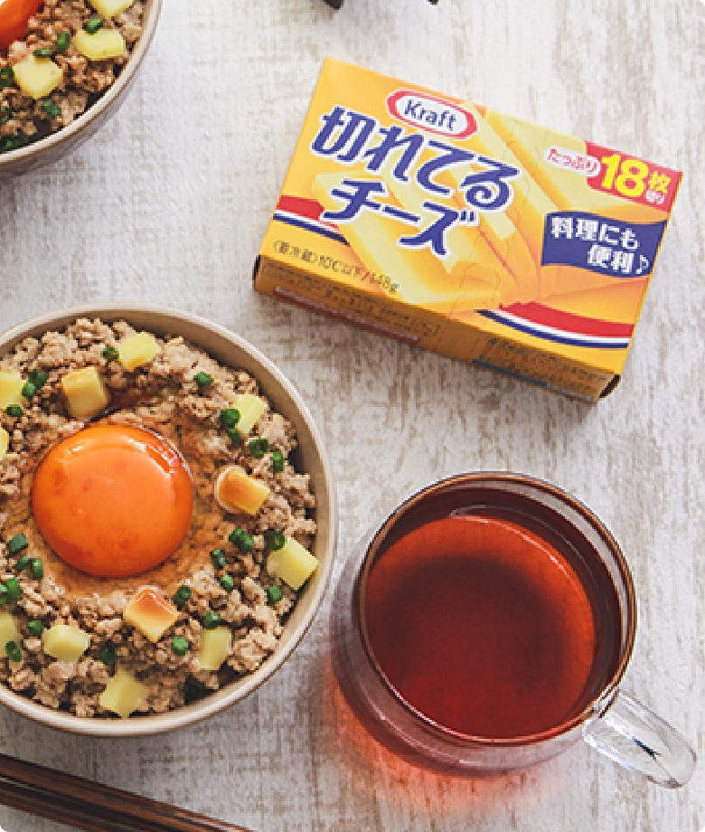 レンジで鶏そぼろTKG | Lipton Japan