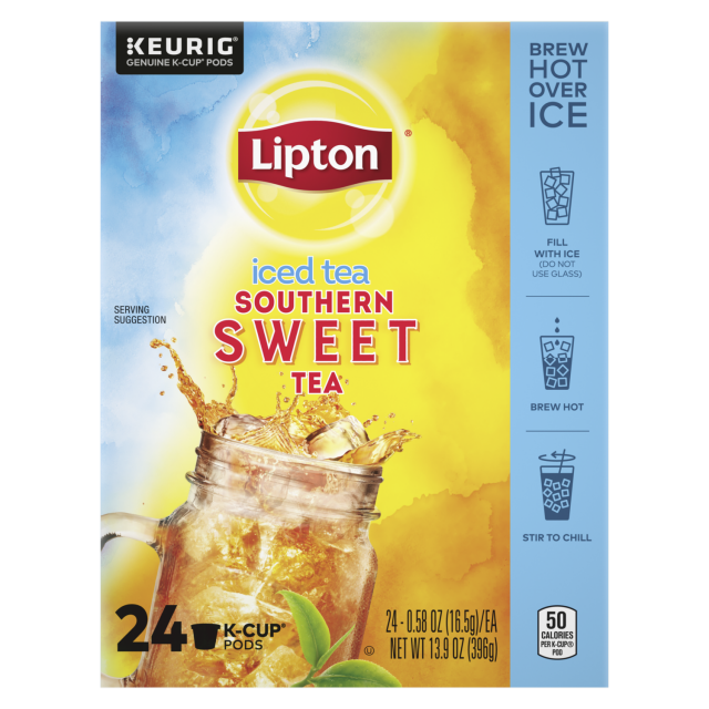 Lipton Southern Sweet Iced 24 Tea Classic KCup Pods Lipton US