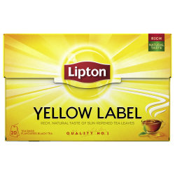 Lipton Thé noir Yellow Label 20 sachets