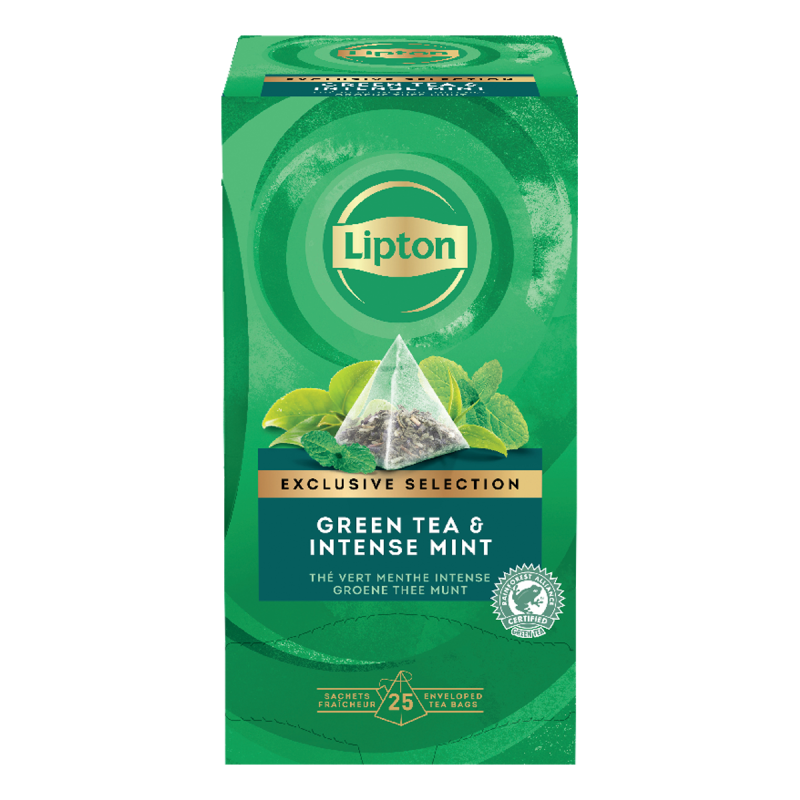 Green Tea & Intense Mint 25 Pyramid Tea Bags