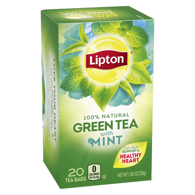 Buy Lipton Herbal Mint Green Tea Bags