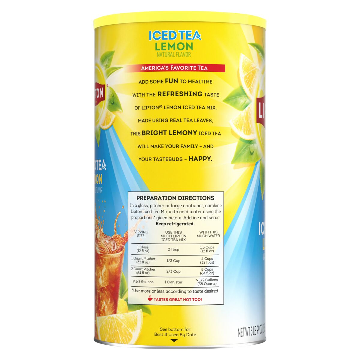 Lemon Flavored Iced Tea Mix | Lipton US