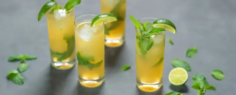 Green Tea Mojito Mocktail