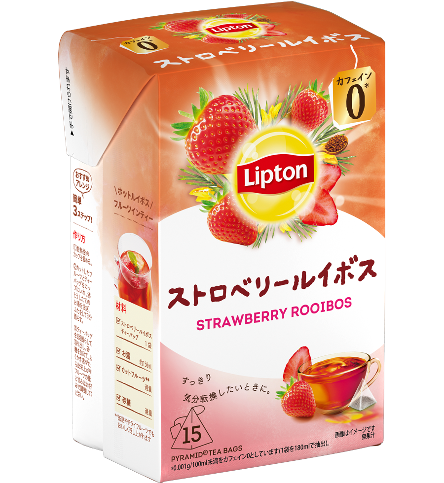 リプトン ストロベリールイボス ティーバッグ-3 | Lipton Japan