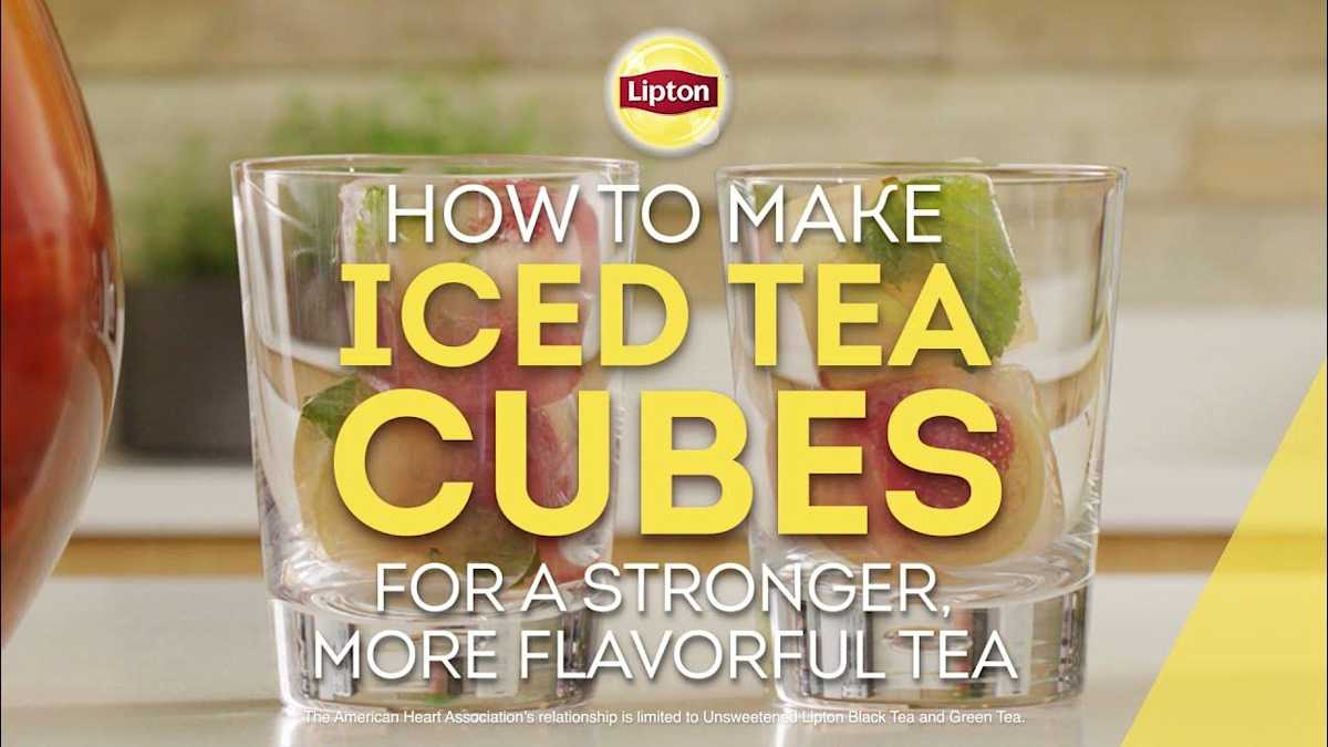Cool and Flavorful Iced Tea Ice Cubes Recipe Lipton