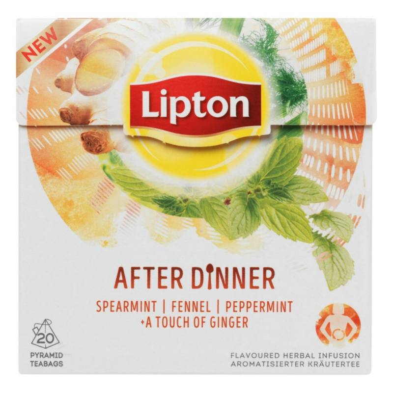 Lipton Pyramides Kruidenthee After Dinner 20 theezakjes