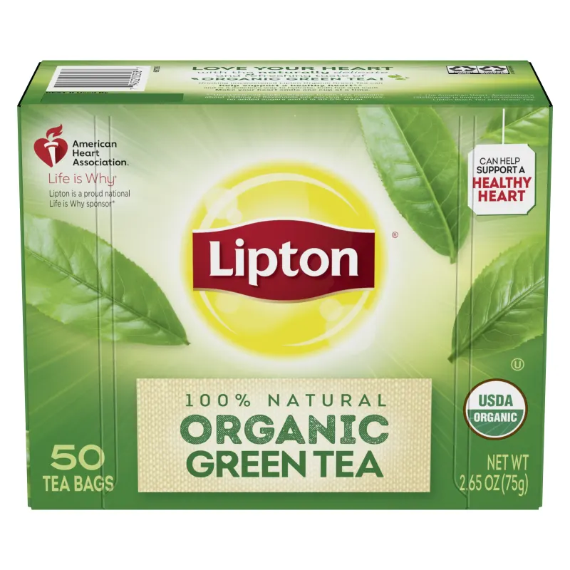 Green Tea, Organic Herbal Green Tea 50 Tea Bags