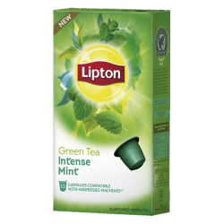Lipton Capsules de thé Thé vert Menthe Intense 10 capsules