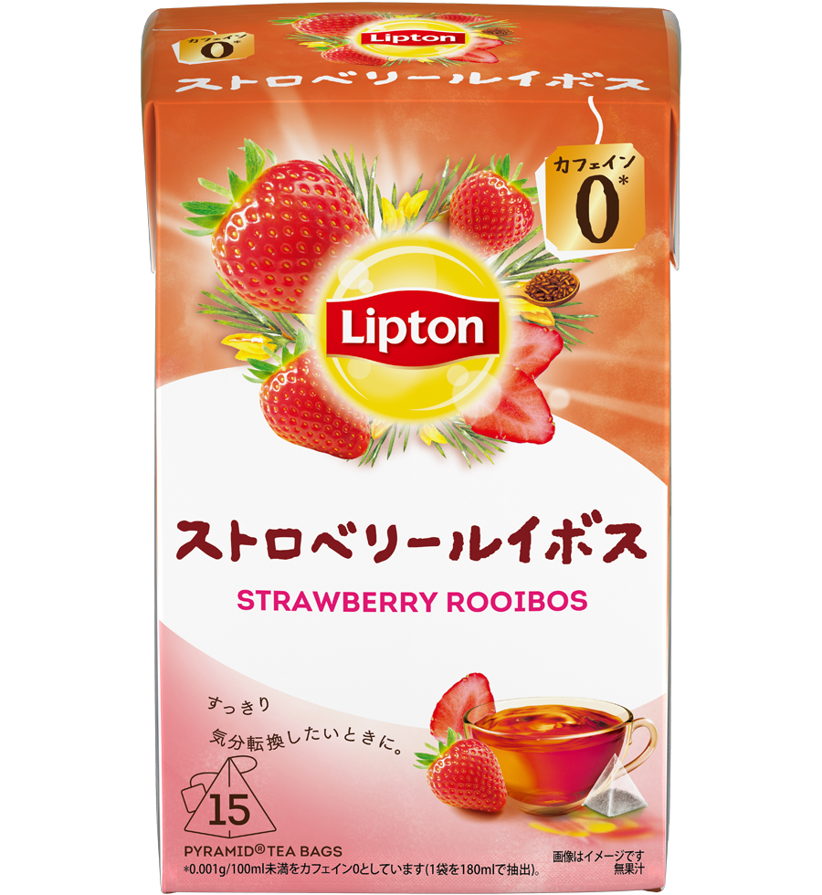 リプトン ストロベリールイボス ティーバッグ 15袋| 紅茶の専門家リプトン（Lipton） | Lipton JP