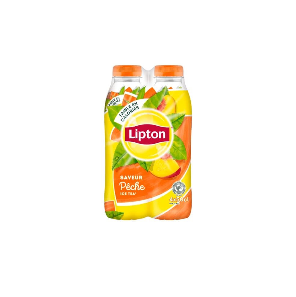 Lipton Ice Tea saveur Pêche bouteille 500mL X4 Lipton