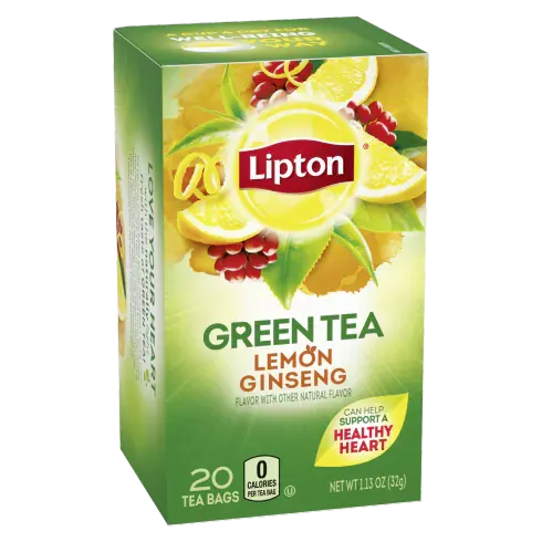 Lemon Ginseng Green Tea 20 Tea Bags