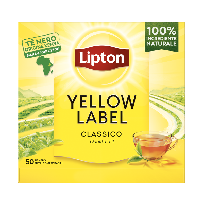 Lipton Tè nero Yellow Label 50 filtri