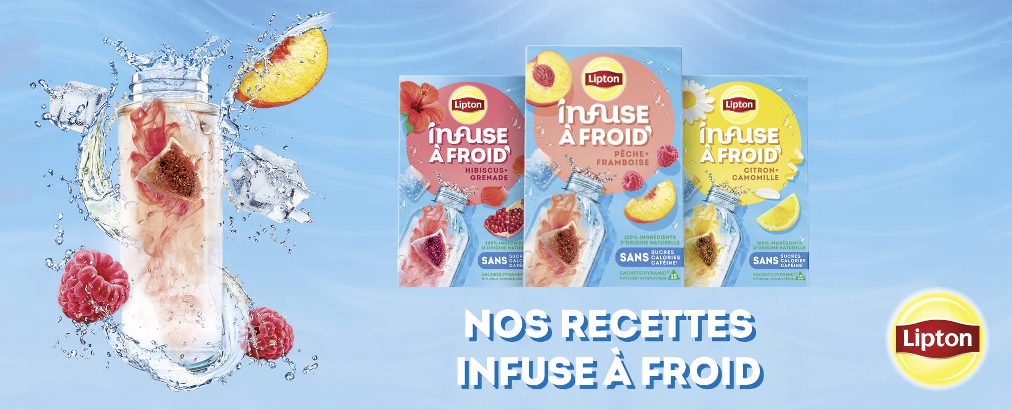 Nos recettes infuse à froid Lipton