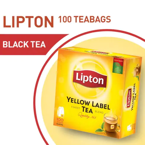 Lipton Yellow Label Black Tea 100 Tea Bags | Lipton