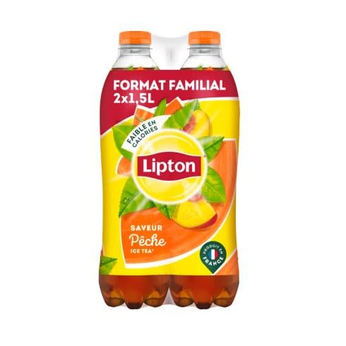 Lipton Ice Tea saveur Pêche bouteille 1,5L X2